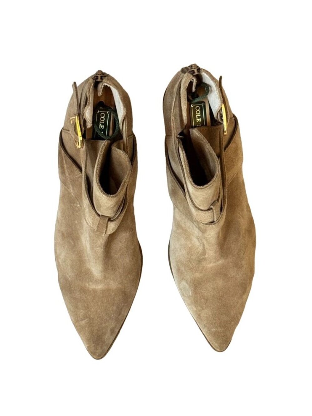Sole Society Low Ankle Boot US 9.5M, EU 41 Beige Suede - Picture 4 of 13